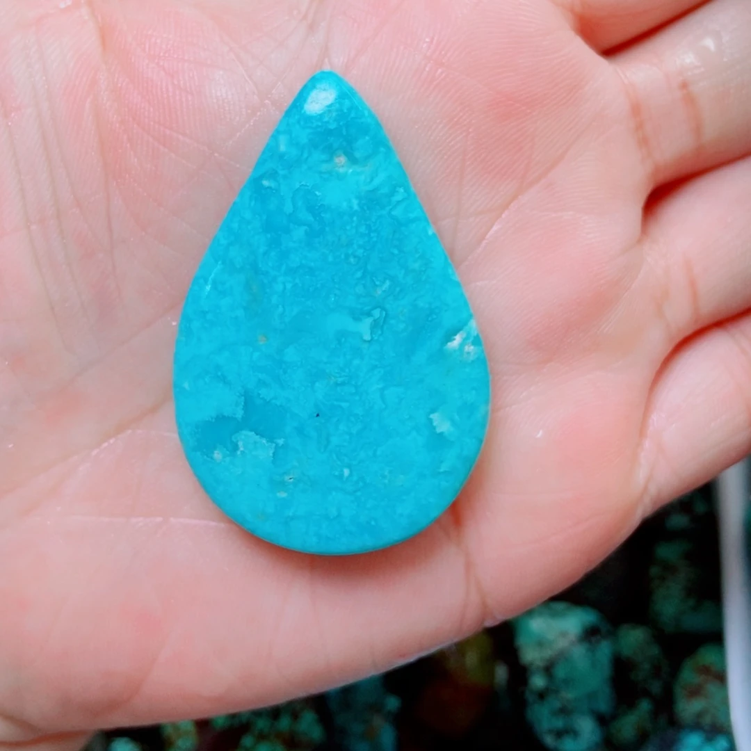 绿松石未镶嵌挂件