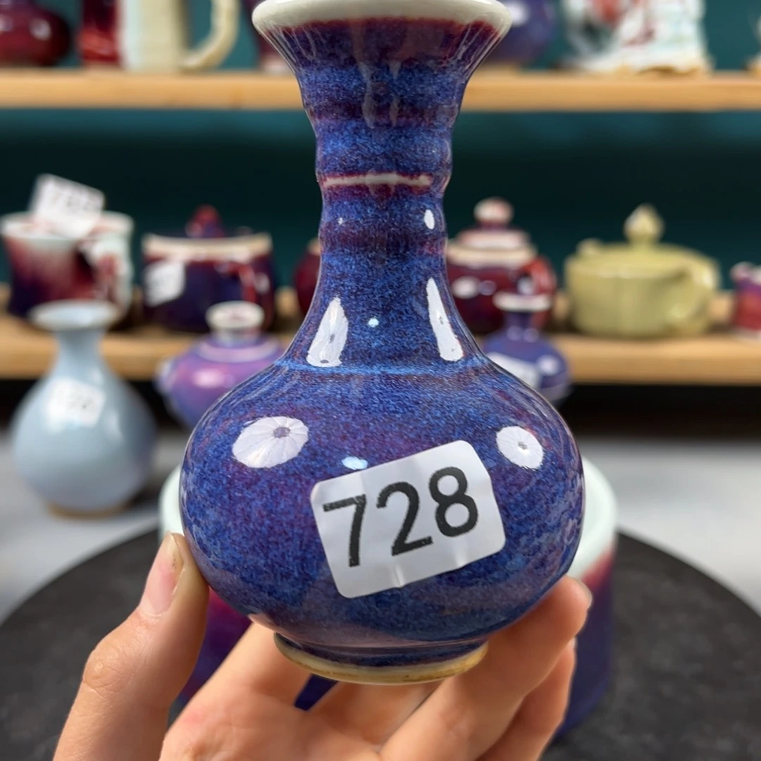 瓷片全品无暇花瓶玉石釉