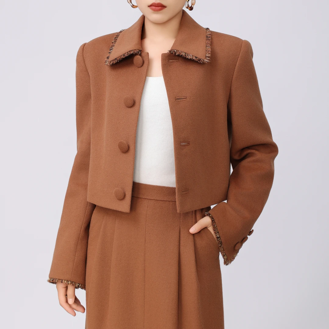 AMASS/阿玛施 新款秋冬绵羊毛气质保暖舒适上衣 5400926