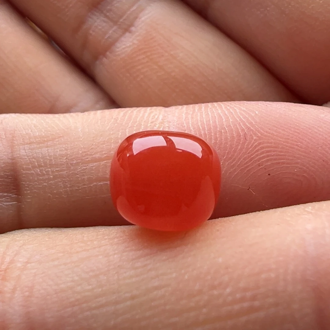 南红玛瑙老型9x 8未镶嵌之*朱