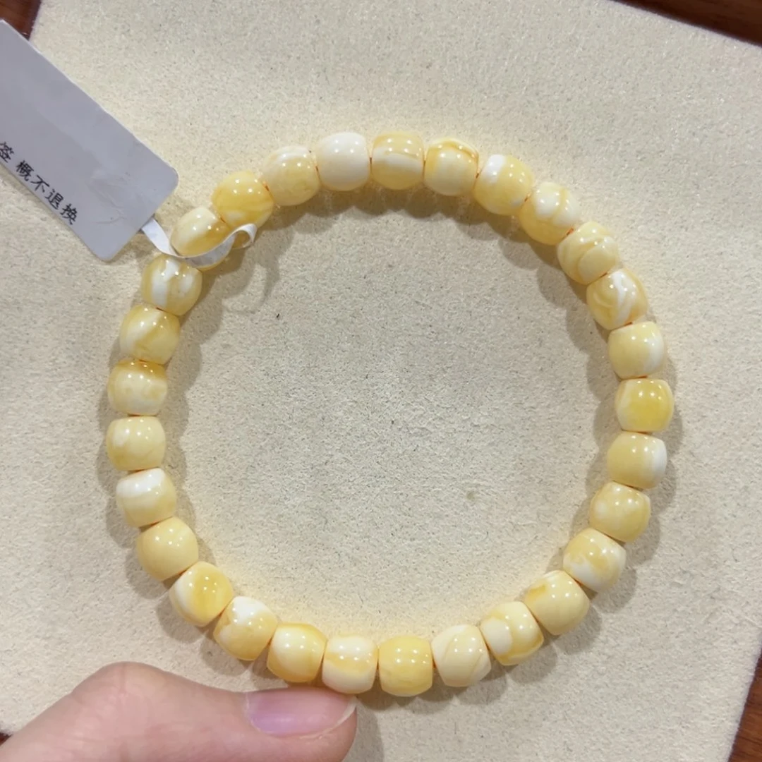 翡翠戒指未镶嵌布****檬7m橘底金瓷白妖花