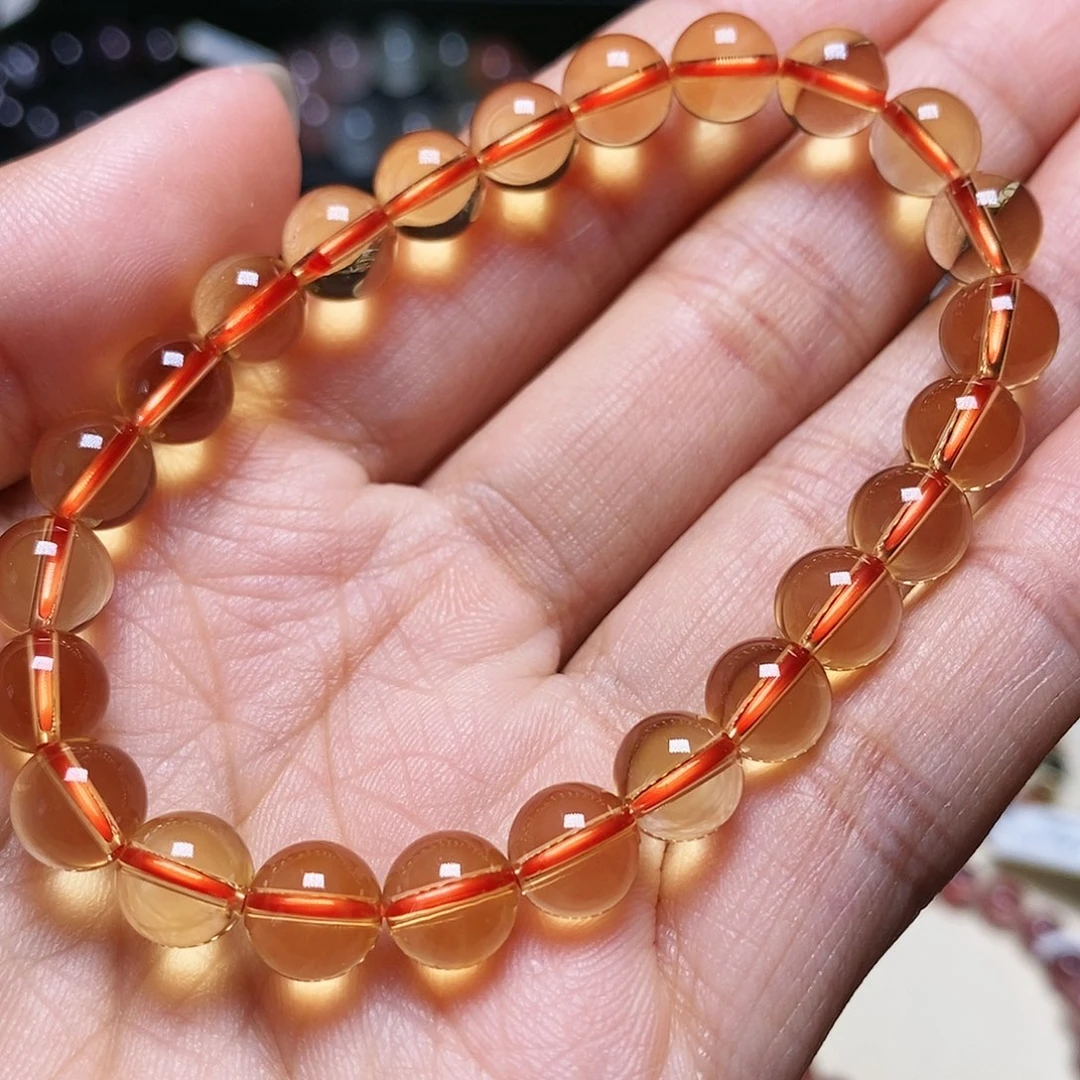 手串未镶嵌水晶黄水晶