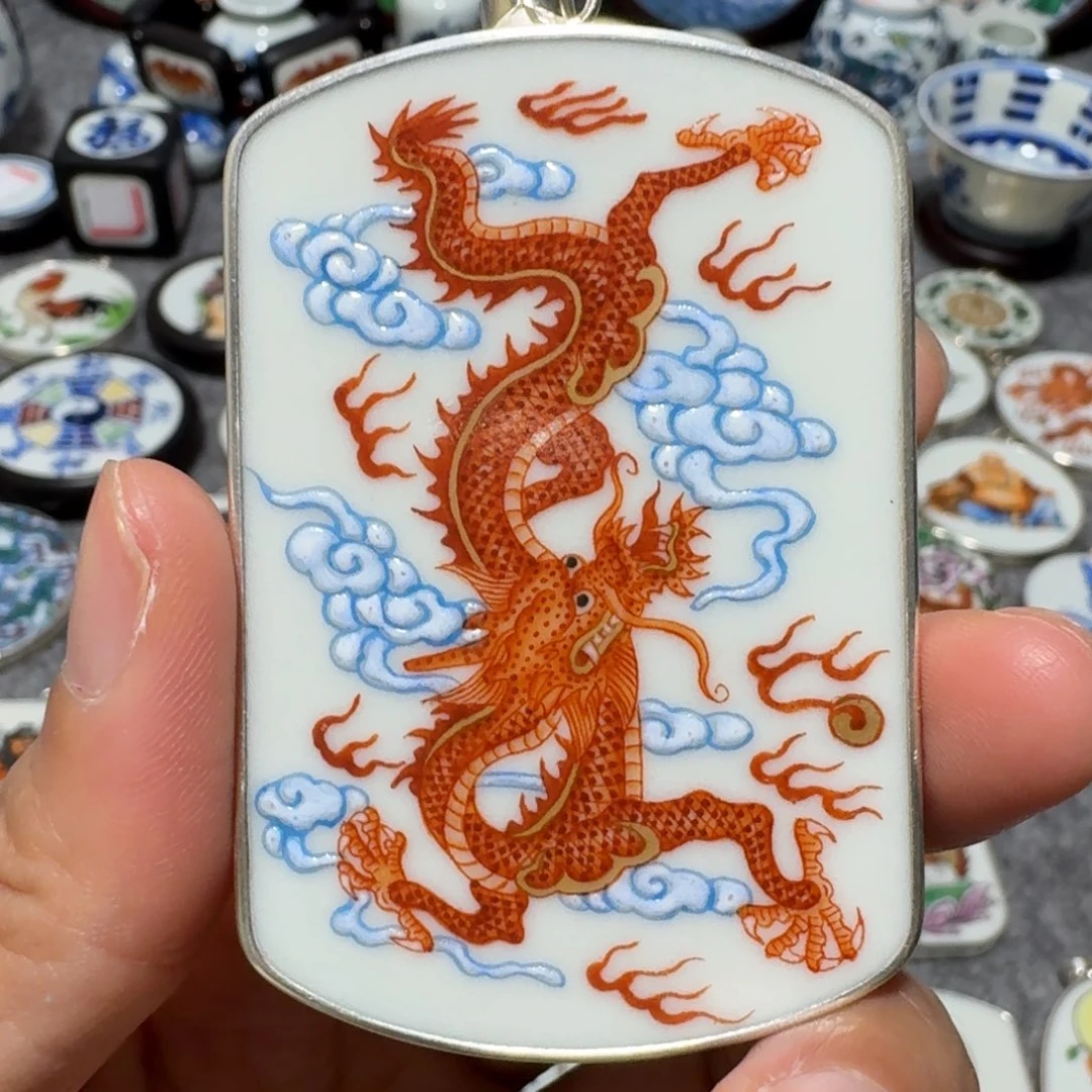 双***剑瓷片精品挂件一个
