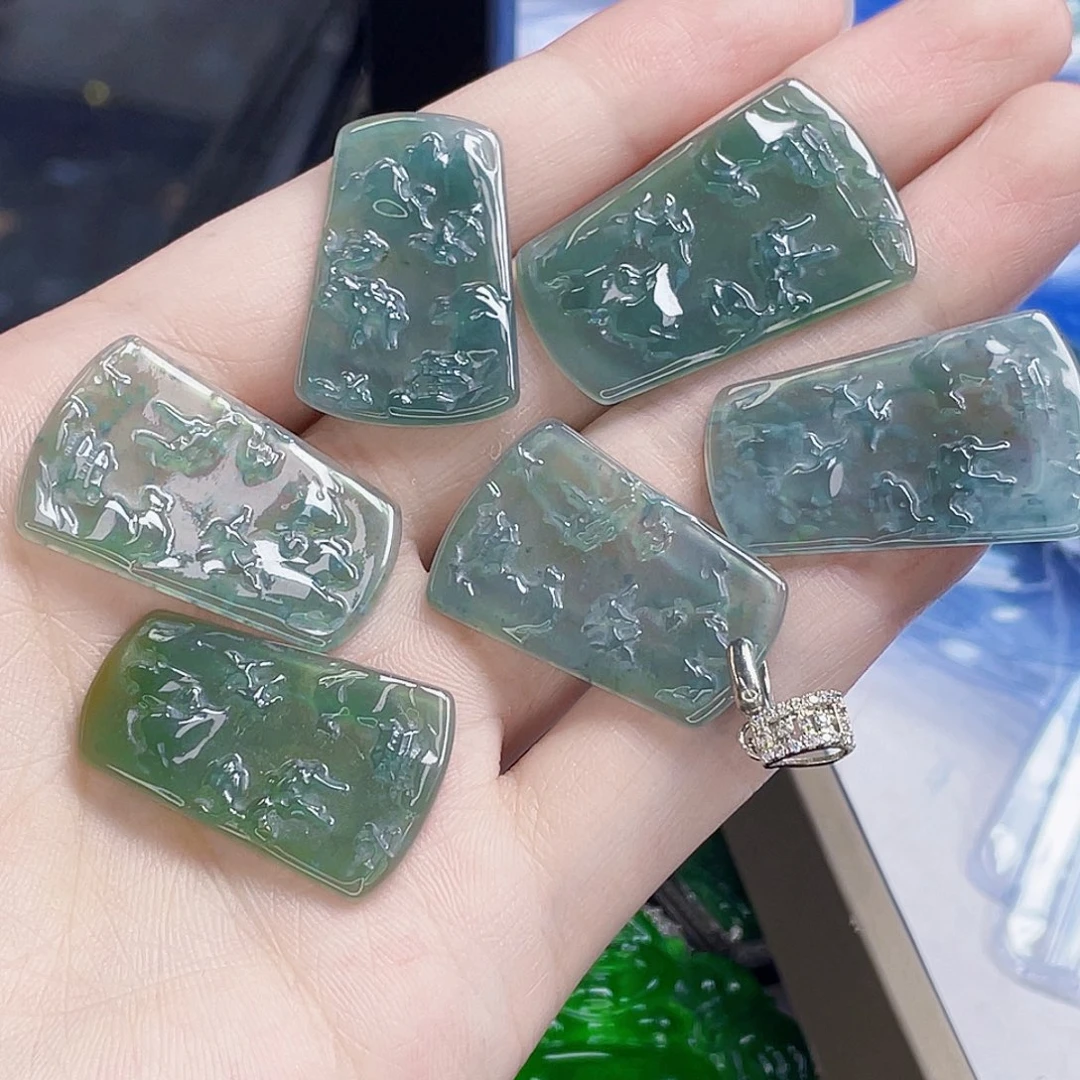 翡翠未镶嵌吊坠(不含链)