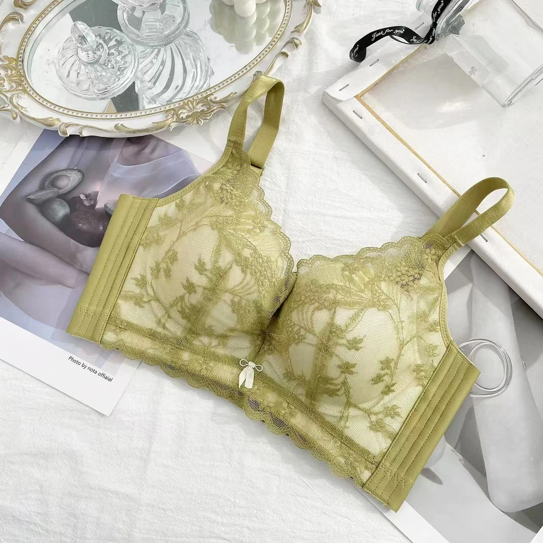 范范家【调整型】新款轻奢蕾丝侧收聚拢调整内衣9031