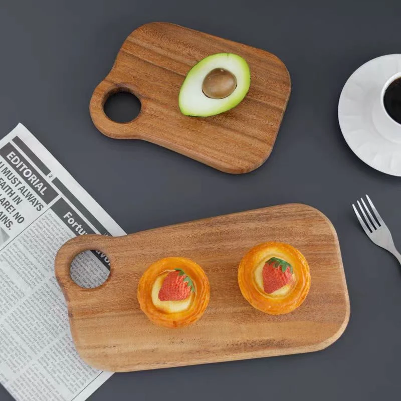 实木户外便携式菜板露营便当盒用木质轻薄双面黑胡桃木小砧板案板