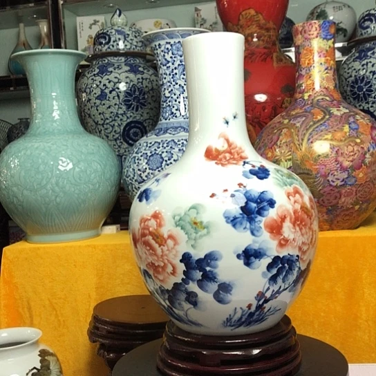 摆件景德镇陶瓷花瓶摆件