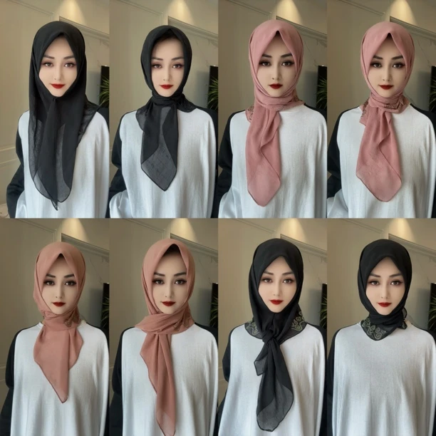 DY南韩纱烫钻品质方巾