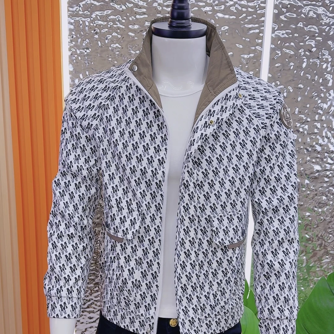 2025春秋新款时尚轻奢潮男外套青年男士轻熟风潮流穿搭帅立领夹克