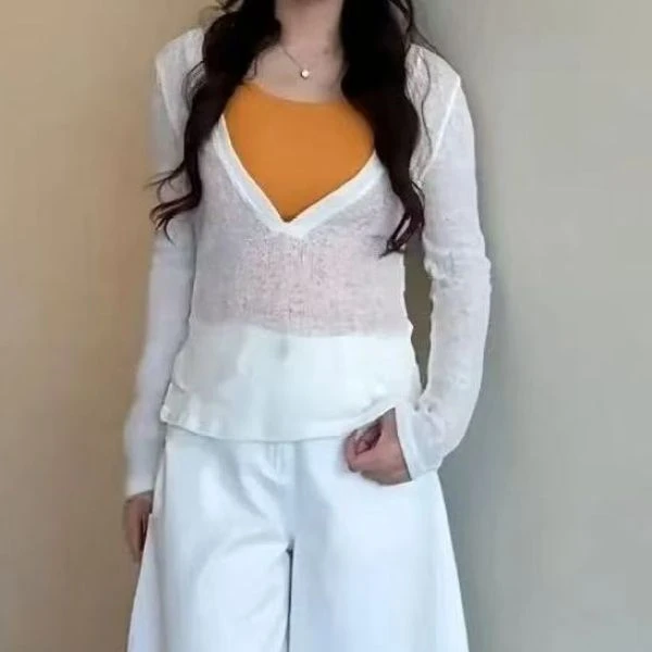 X jiu纯欲风吊带背心+薄款防晒罩衫1350