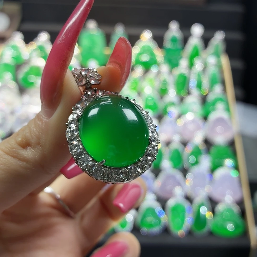 玛瑙/玉髓颈饰银S925镶嵌