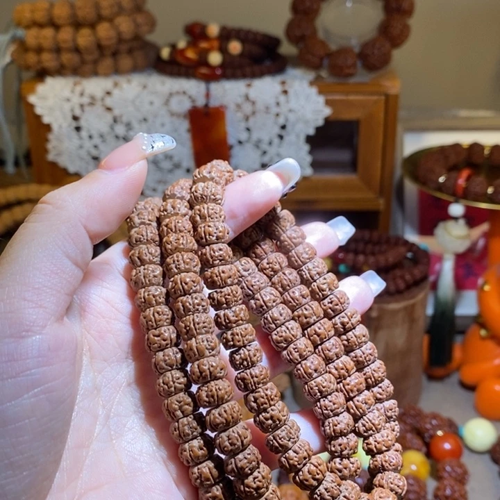 精***灵金刚菩提吊坠105原籽纯血老树王108毕业款一物