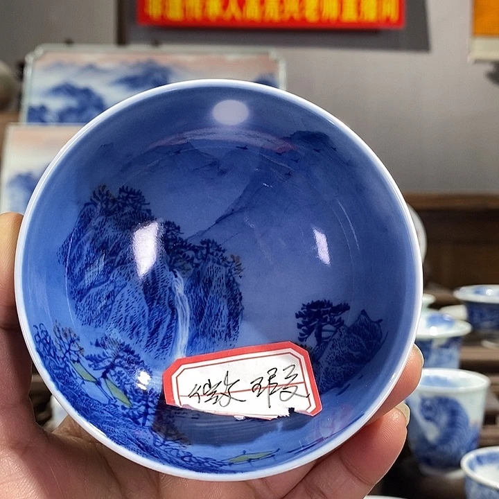 杯夏****茶景德镇手工手绘陶瓷，高亮兴老师作品
