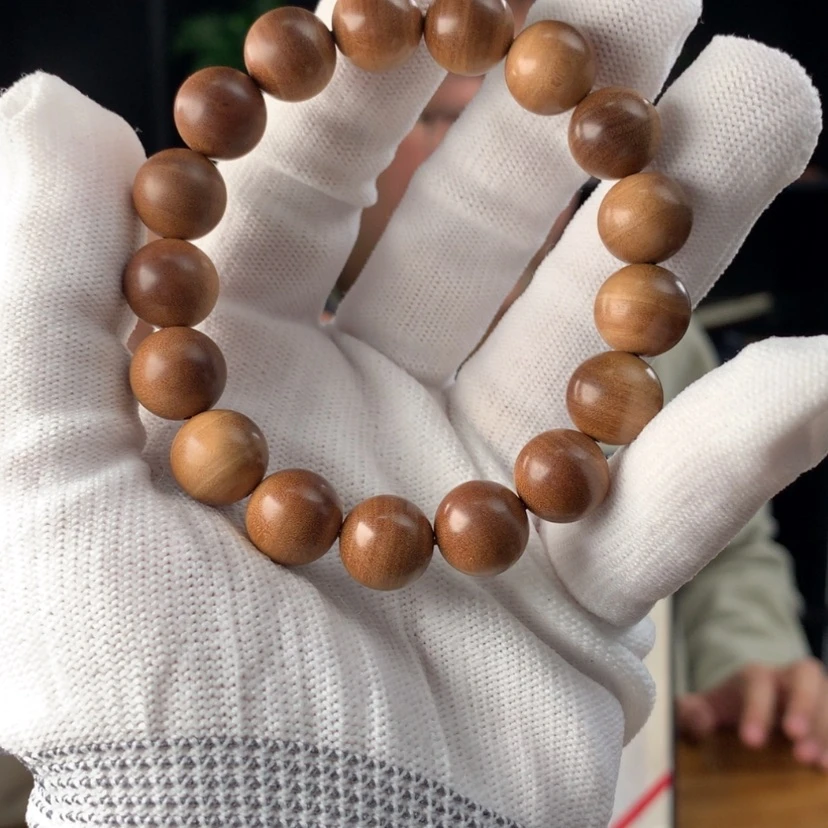 【闪购商品】檀香木手串/手链12mm横纹黑肉沉水级