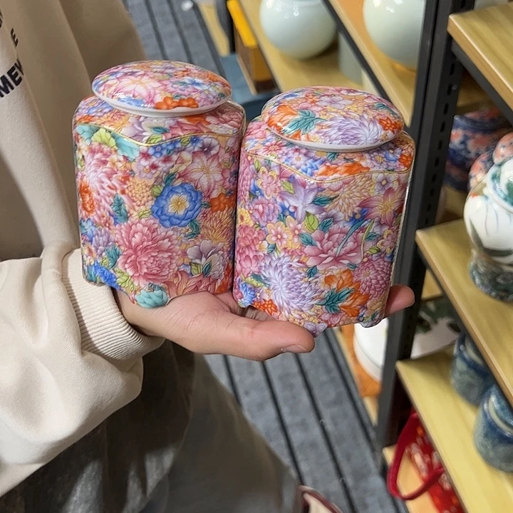 茶叶罐陶瓷家用储物罐瑕疵福利品介意勿拍