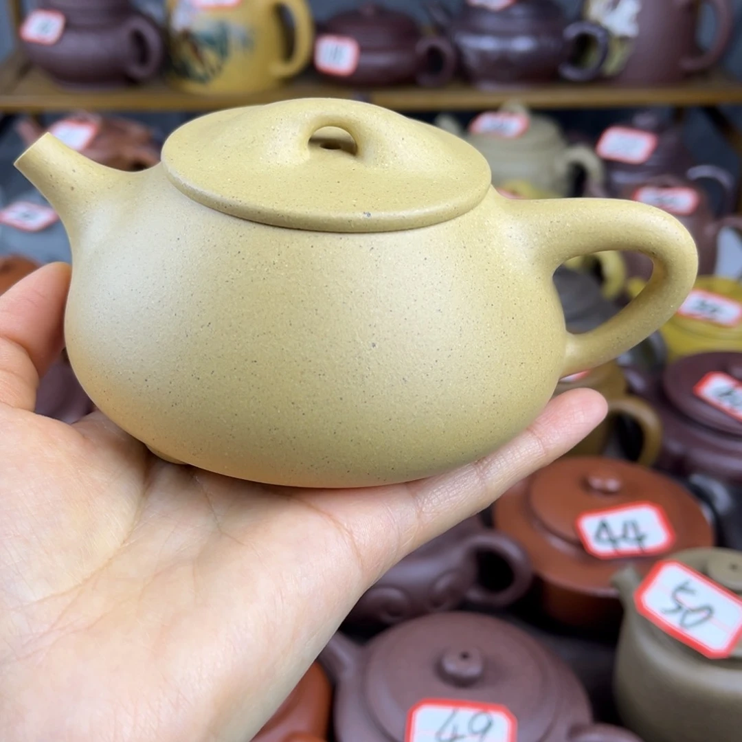 紫砂茶壶宜兴紫砂壶本绿景舟石瓢