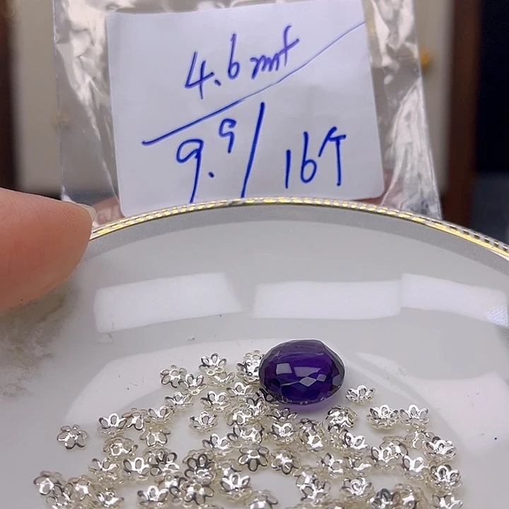 银S925镶嵌颈饰紫晶紫晶925镶嵌31