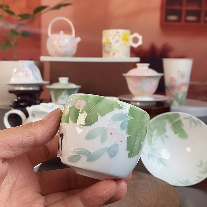 芭蕉系列釉下品茗杯