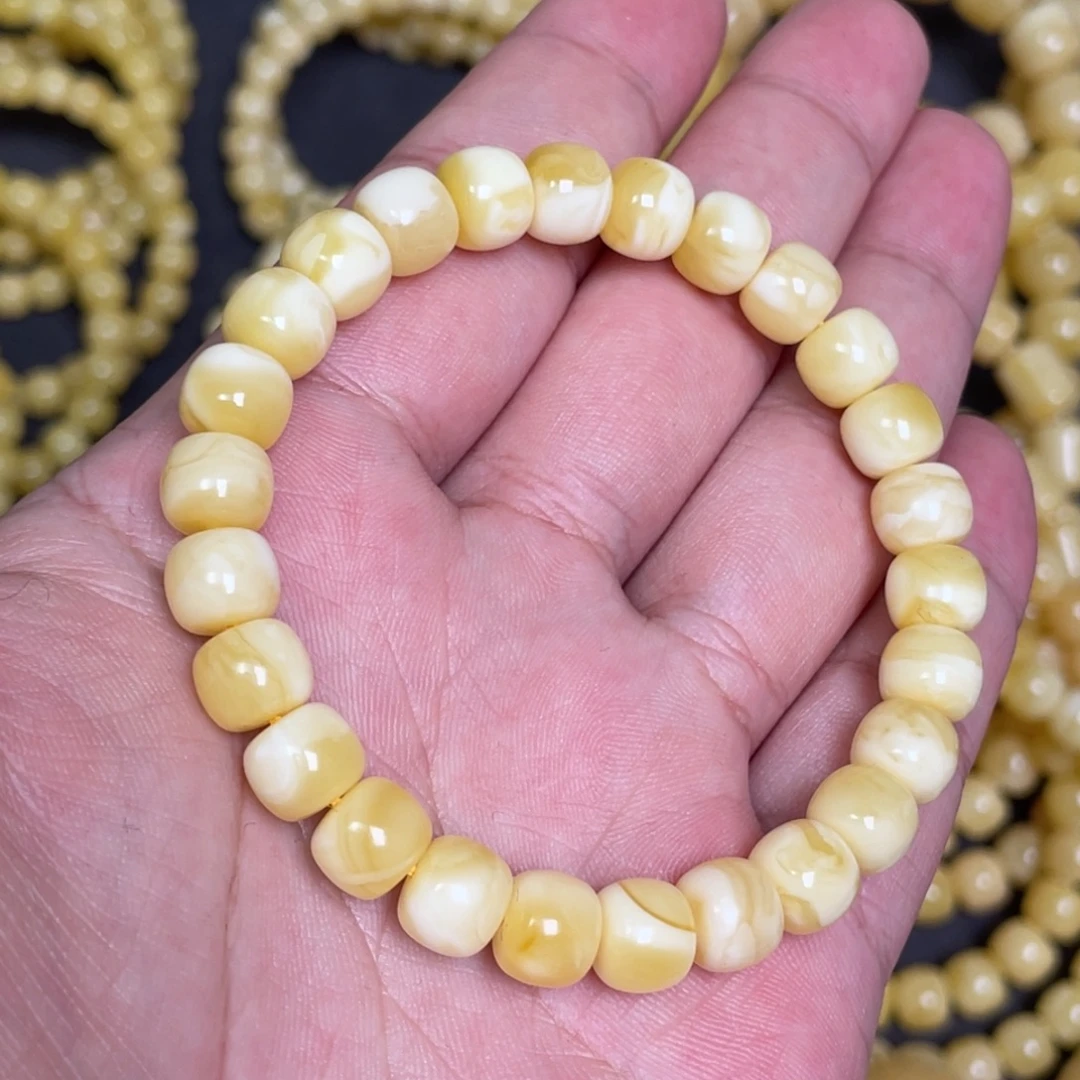 蜜蜡未镶嵌裸石蜜蜡手串8.5mm