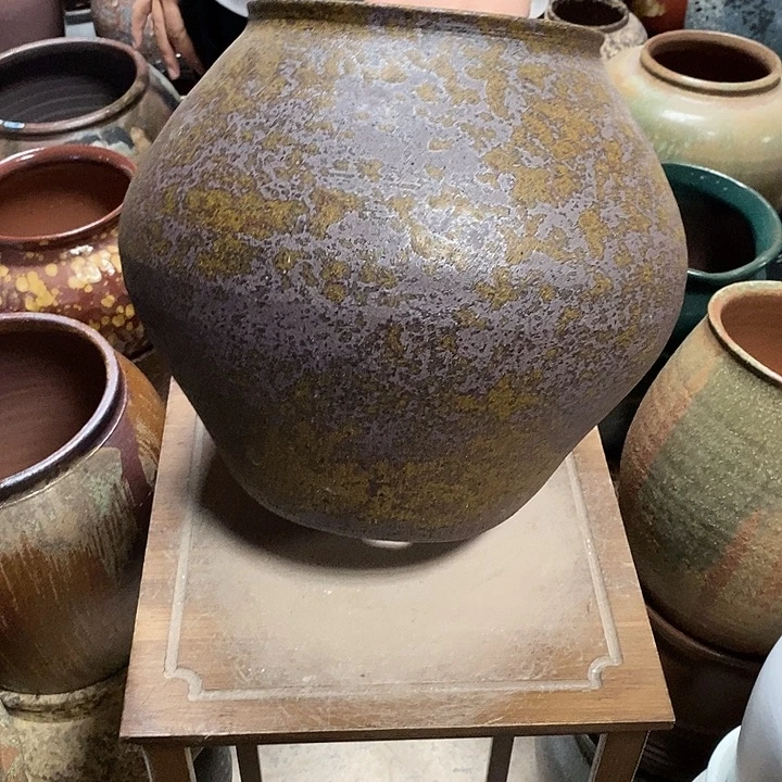 花盆紫砂口19高度28铁锈8888