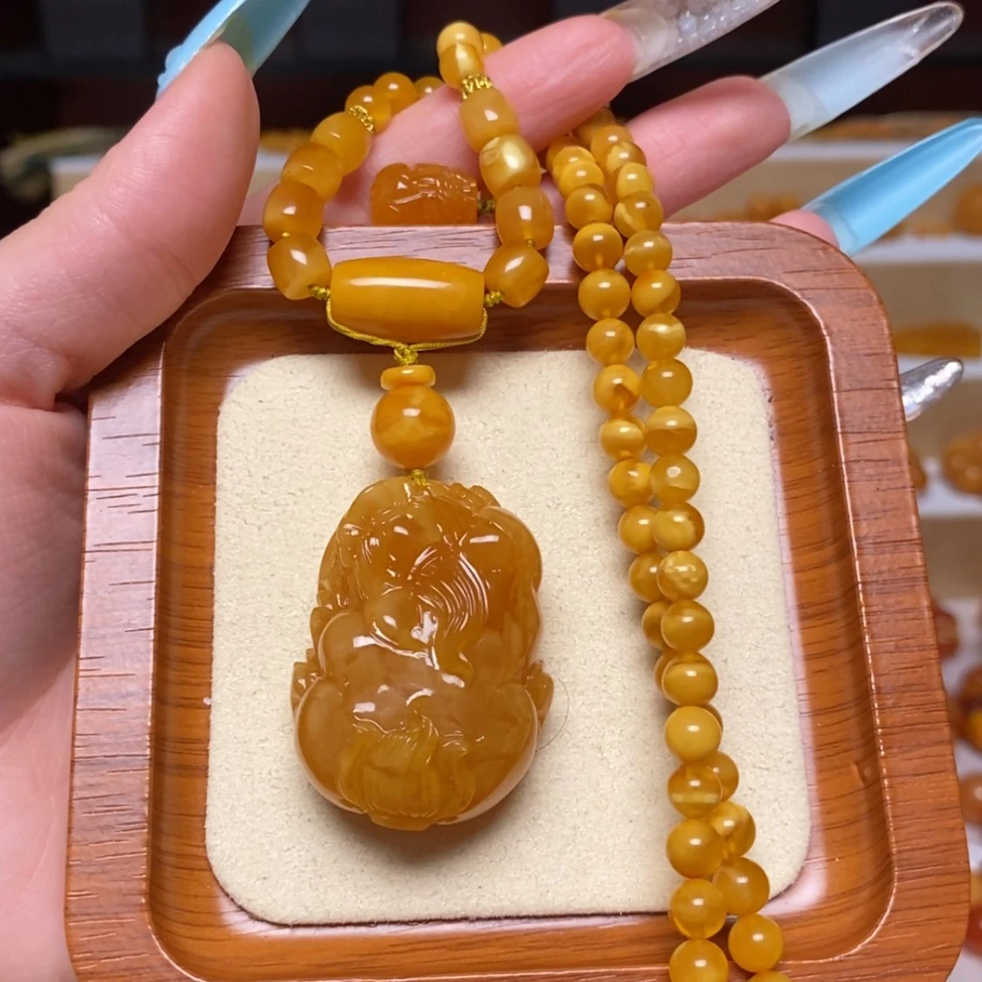 【闪购商品】未镶嵌颈饰蜜蜡项链