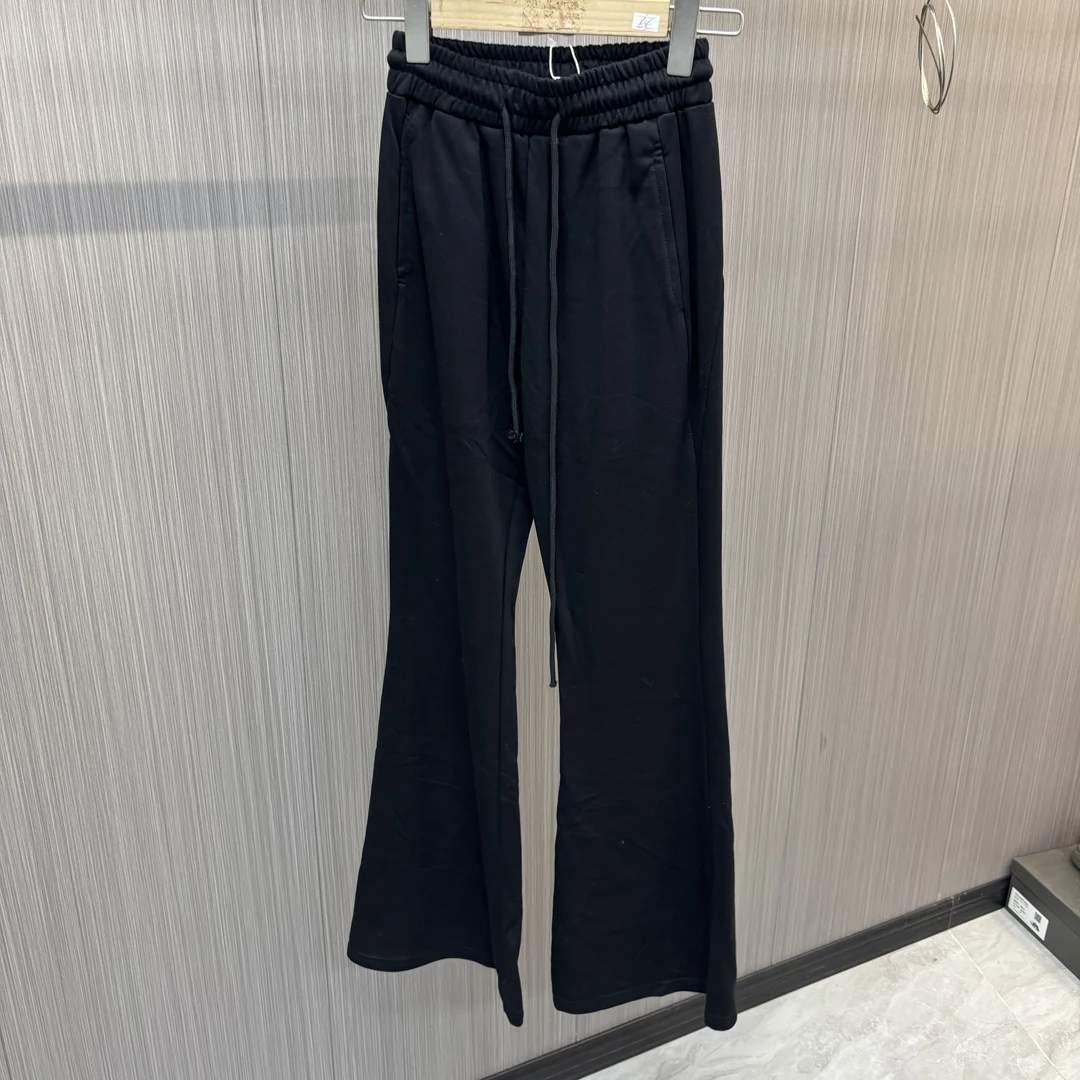 百搭休闲松紧腰喇叭裤9612
