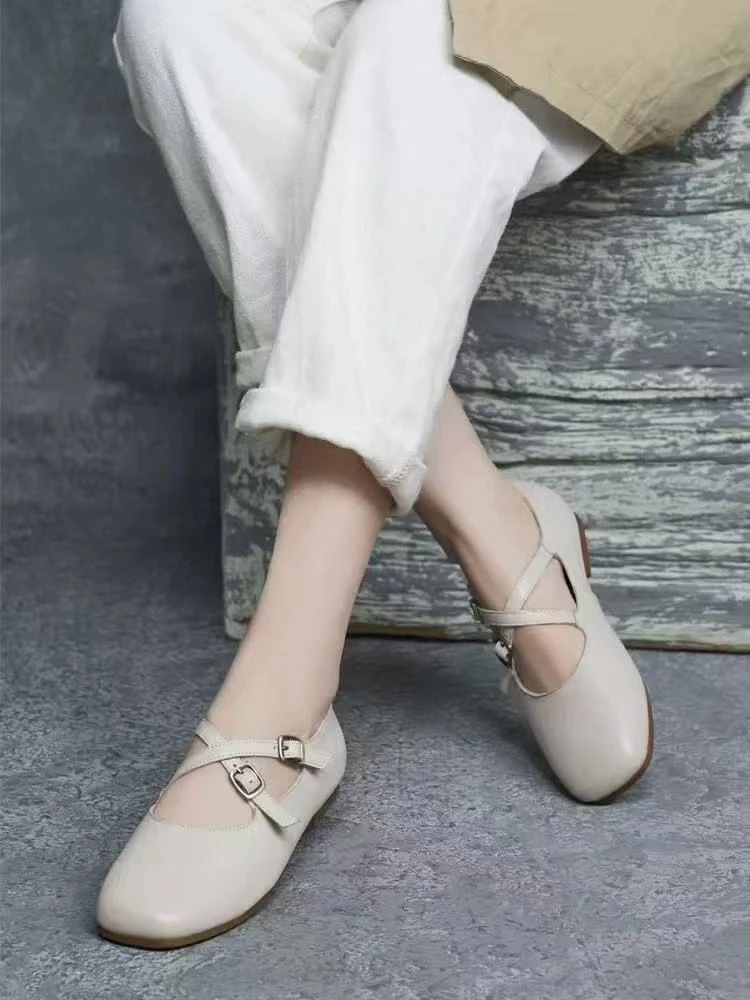 0410-07    女士低跟时尚气质百搭单鞋   LBR 51139