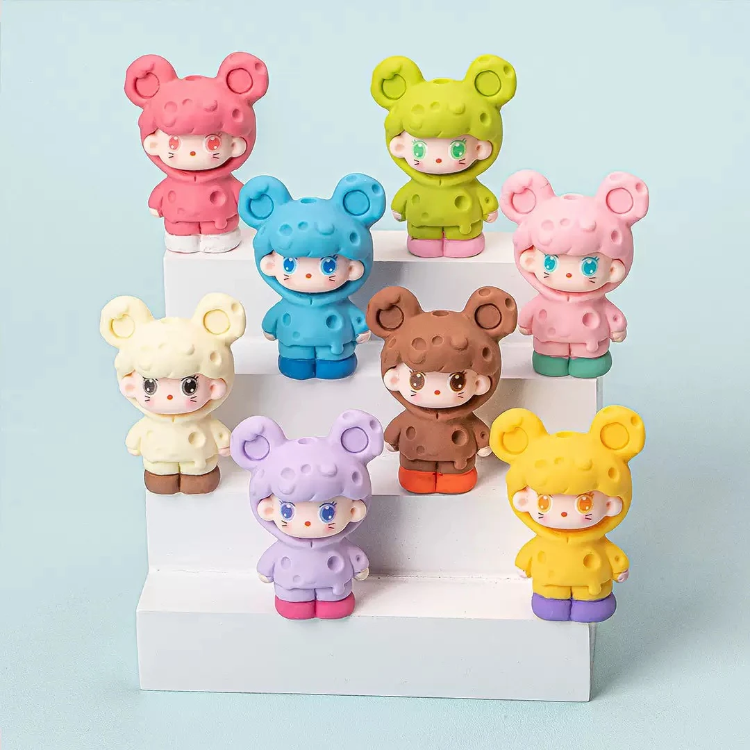 【九宫格＋对对碰＋许愿】奶酪鼠崽崽DIY萌粒摆件