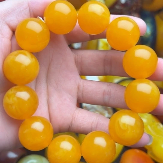 未镶嵌琥珀手链蜜蜡