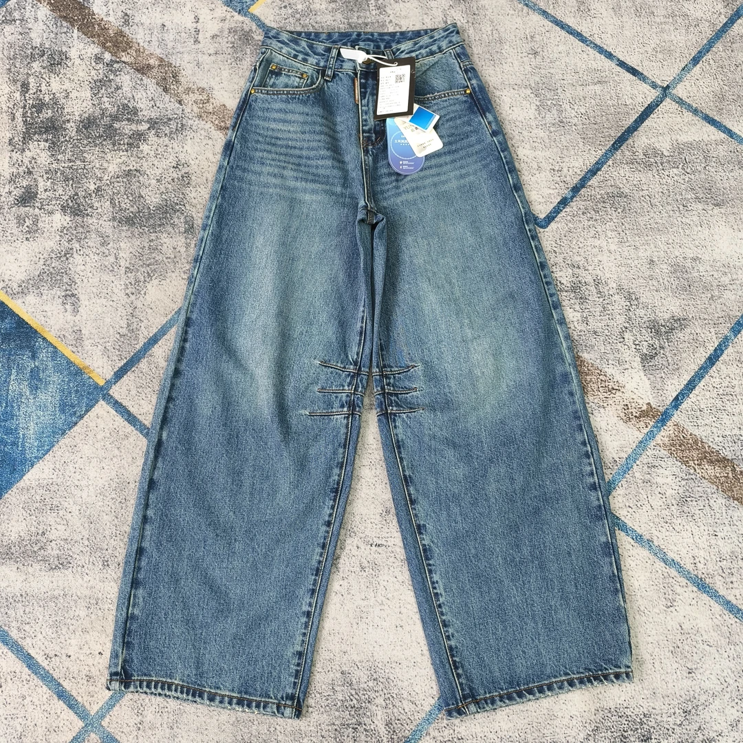 杨家牛仔春季工装阔腿裤宽松98671款B-2-9