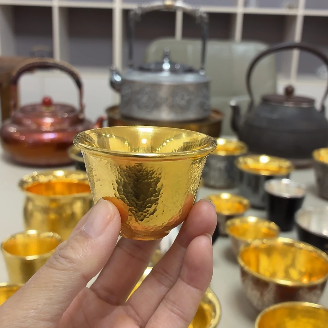 李小鹤里外金足金2克铃铛杯35毫升