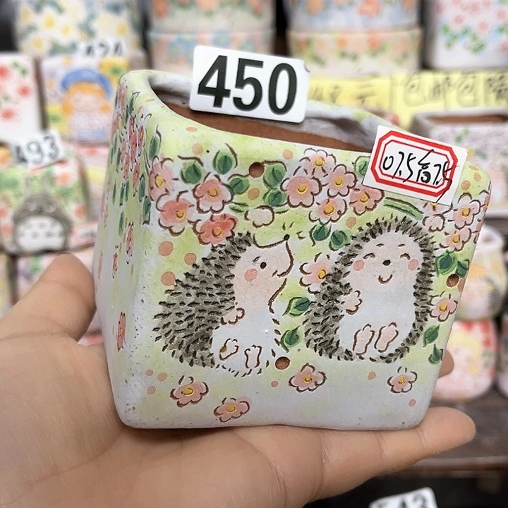 红陶微瑕手工多肉植物花盆