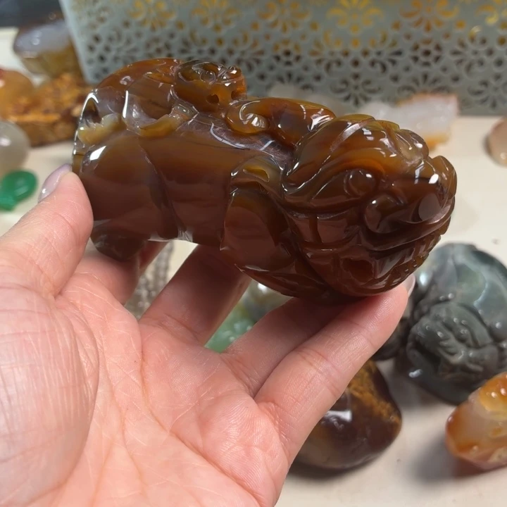 玛瑙/玉髓未镶嵌吊坠(不含链)