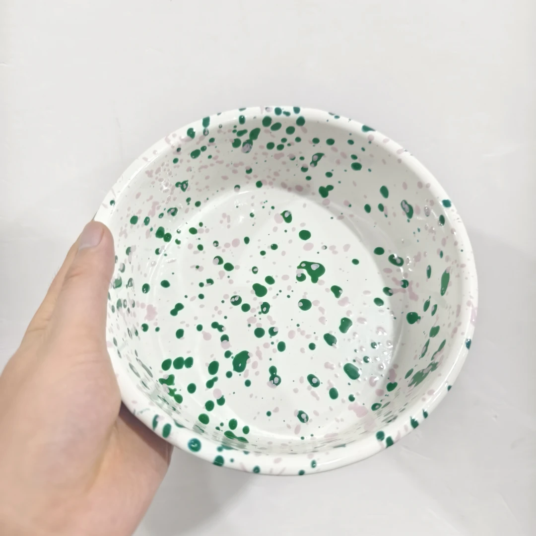 【升级TPE盖】绿粉系列口径18CM高度6CM加厚款圆形芝士盘