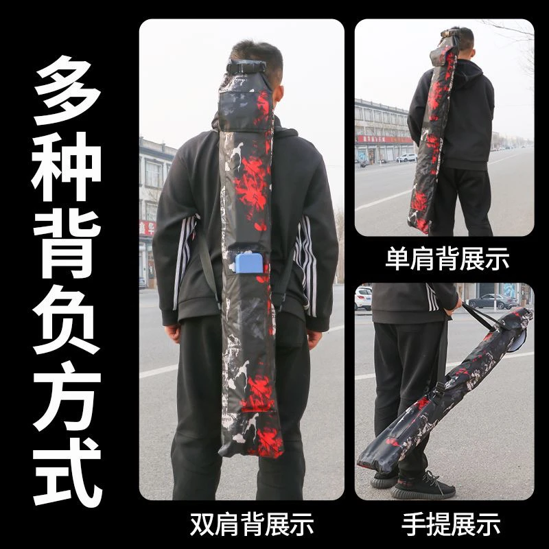 防水耐磨可折叠便携钓鱼专用双肩背鱼竿雨伞包