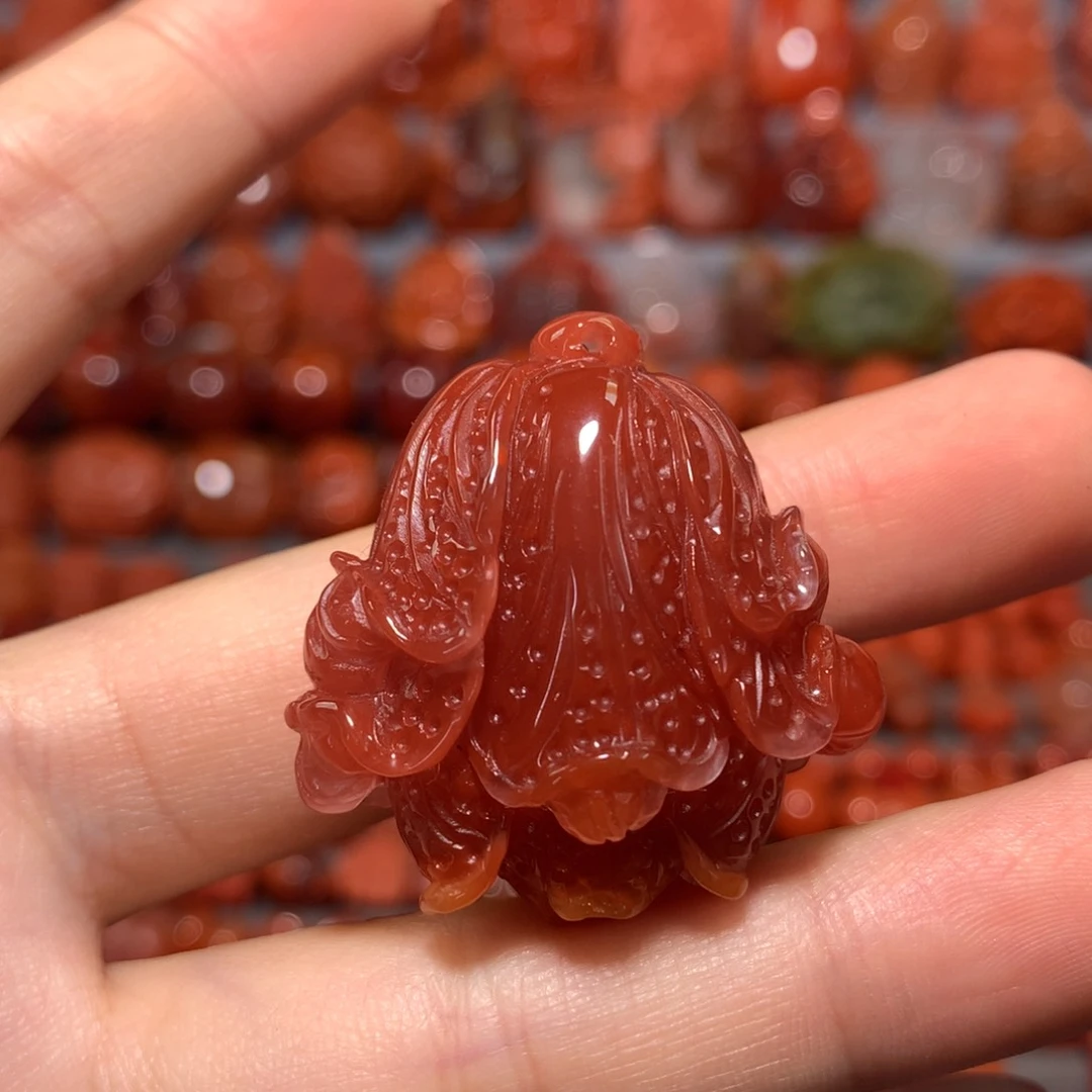 【闪购商品】未镶嵌白菜吊坠南红玛瑙