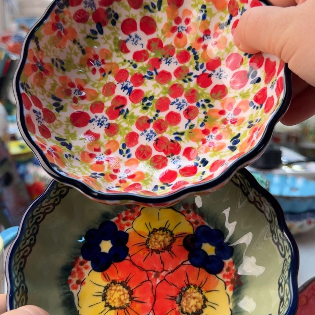 陶瓷5.75英寸小盘2只看图