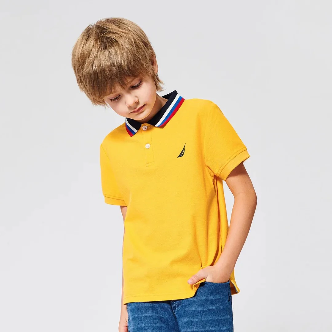 NAUTICA 诺帝卡 童装夏季男童运动polo衫儿童短袖T恤