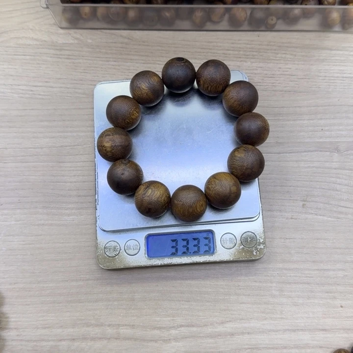 五***三手串沉香绿奇楠2.2单圈多样性发一条