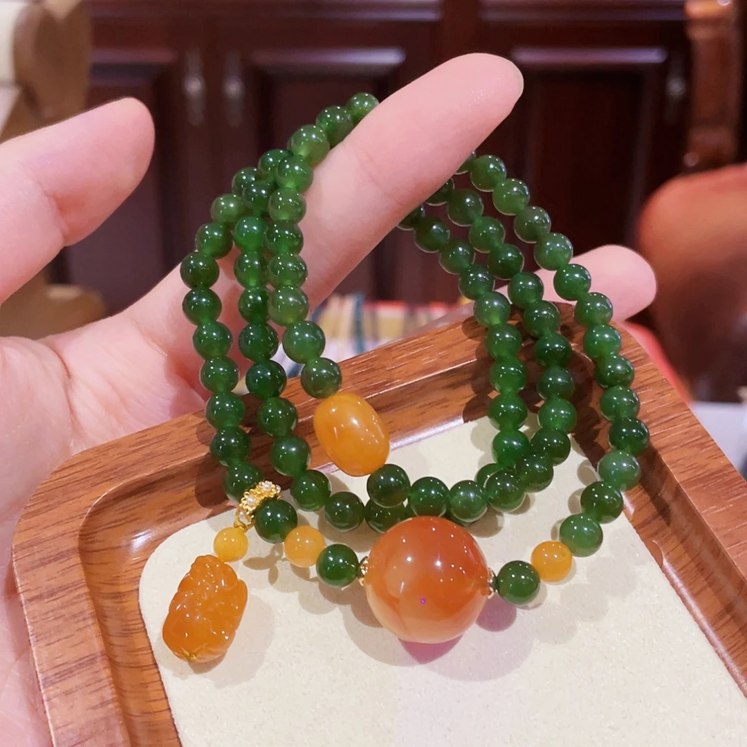 蜜蜡未镶嵌手串手串