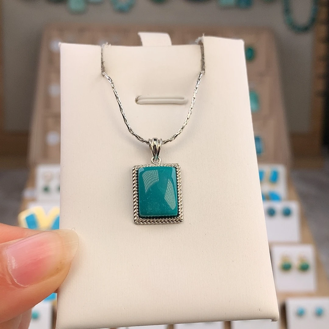 绿松石未镶嵌吊坠(不含链)