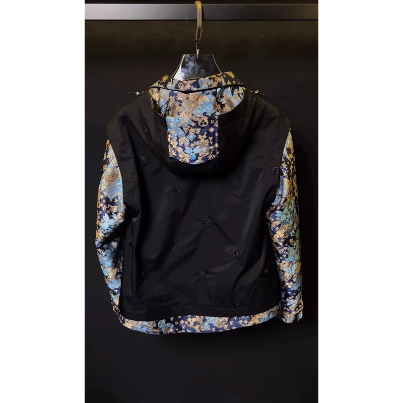 2025春季新款潮牌男士连帽夹克衫痞帅高端轻奢外套