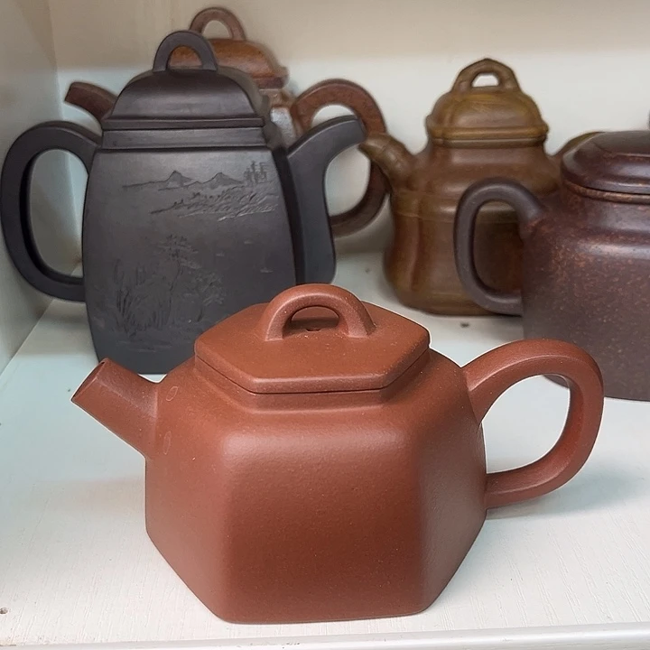 茶壶紫砂六方德钟180cc