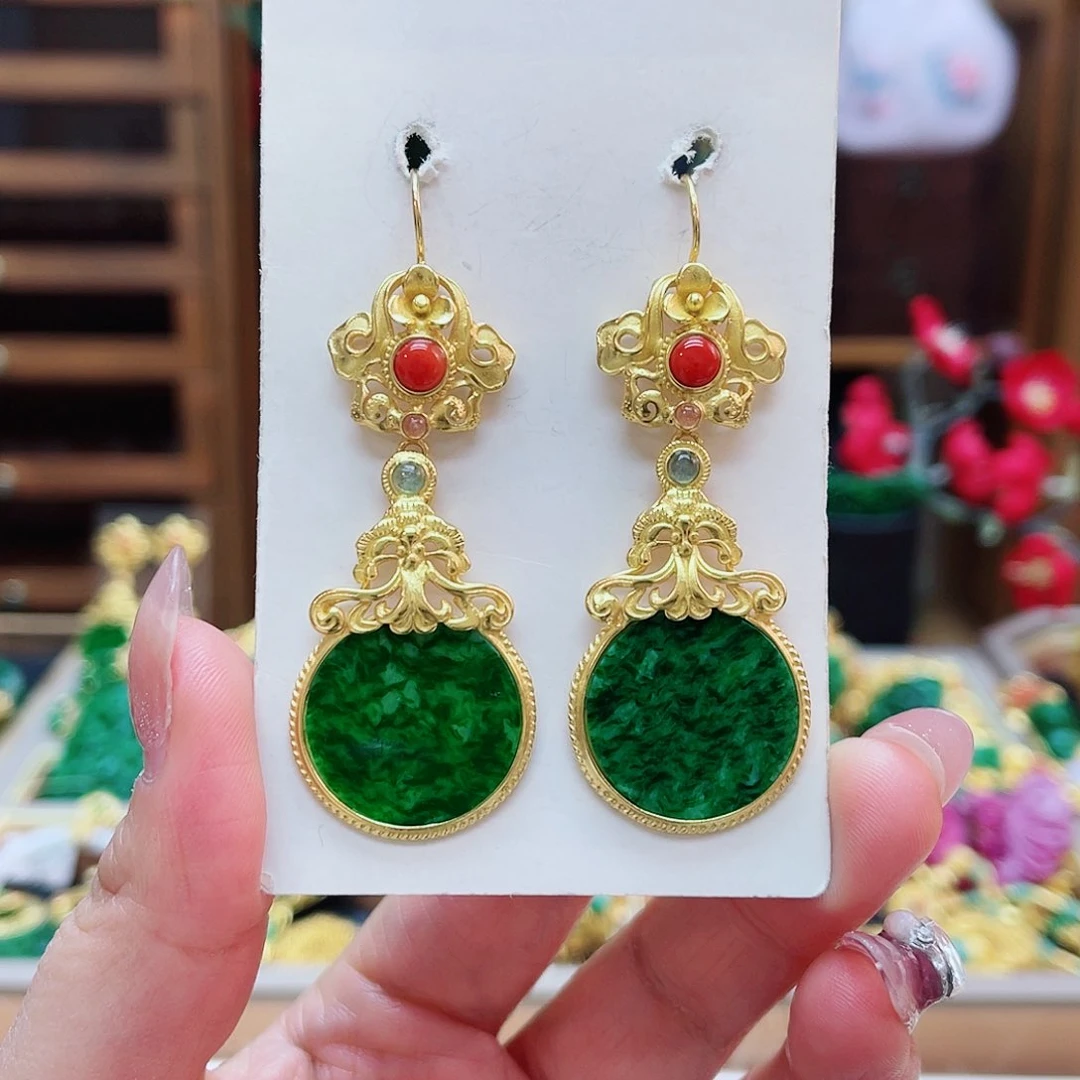 合金翡翠耳饰48小时鉴赏期