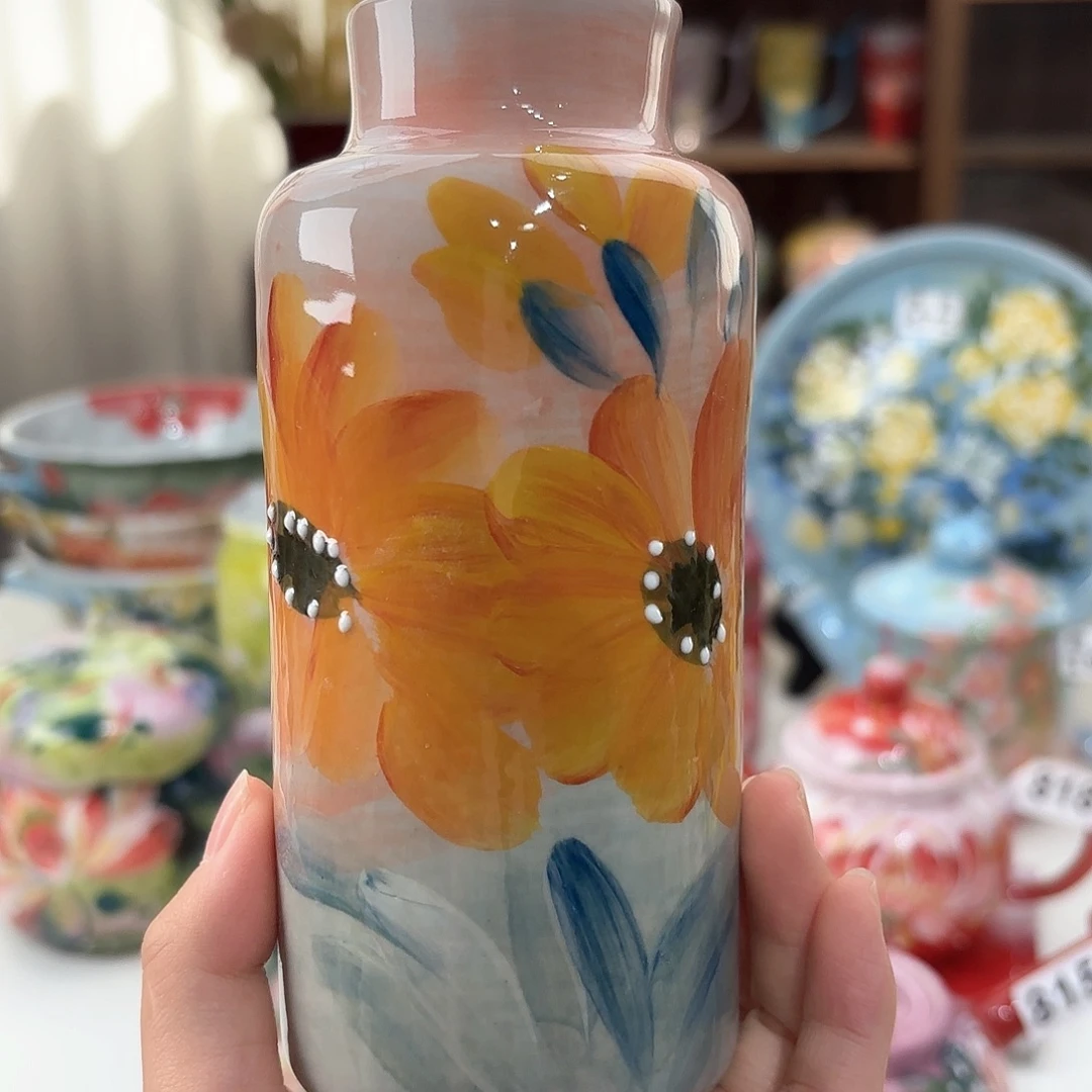 景德镇手绘高温釉下彩陶瓷茶具