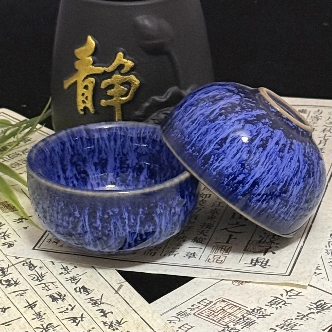 0【老佛爷】2345-窑变茶杯主人杯家用功夫茶具品茗