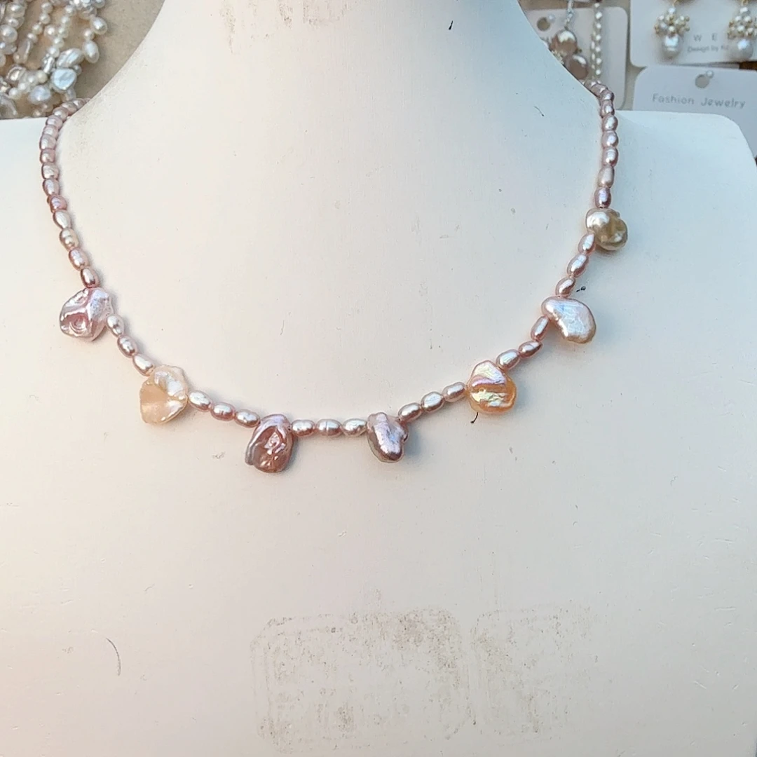 未镶嵌颈饰淡水珍珠