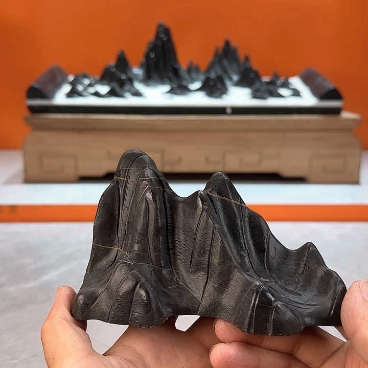 奇石茶宠鱼缸文房摆件