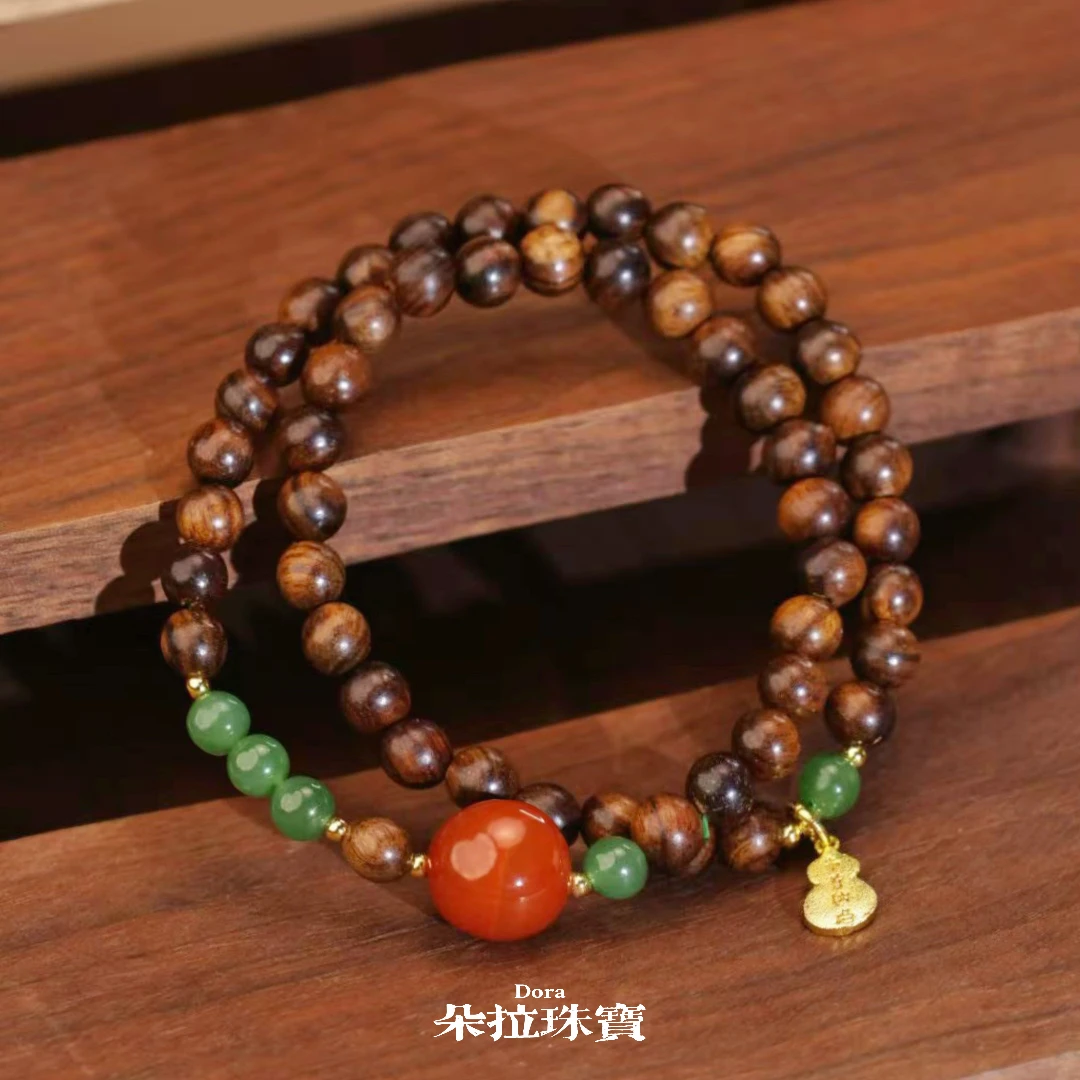 朵拉珠宝 SA-2766 南红多圈手串多样性发其一