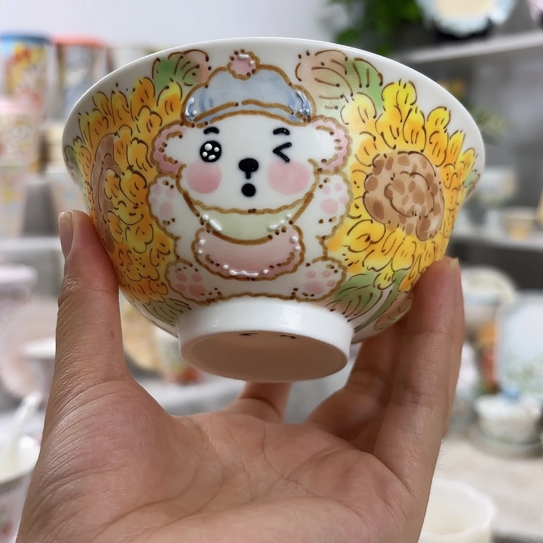 手绘创意高温釉下彩陶瓷